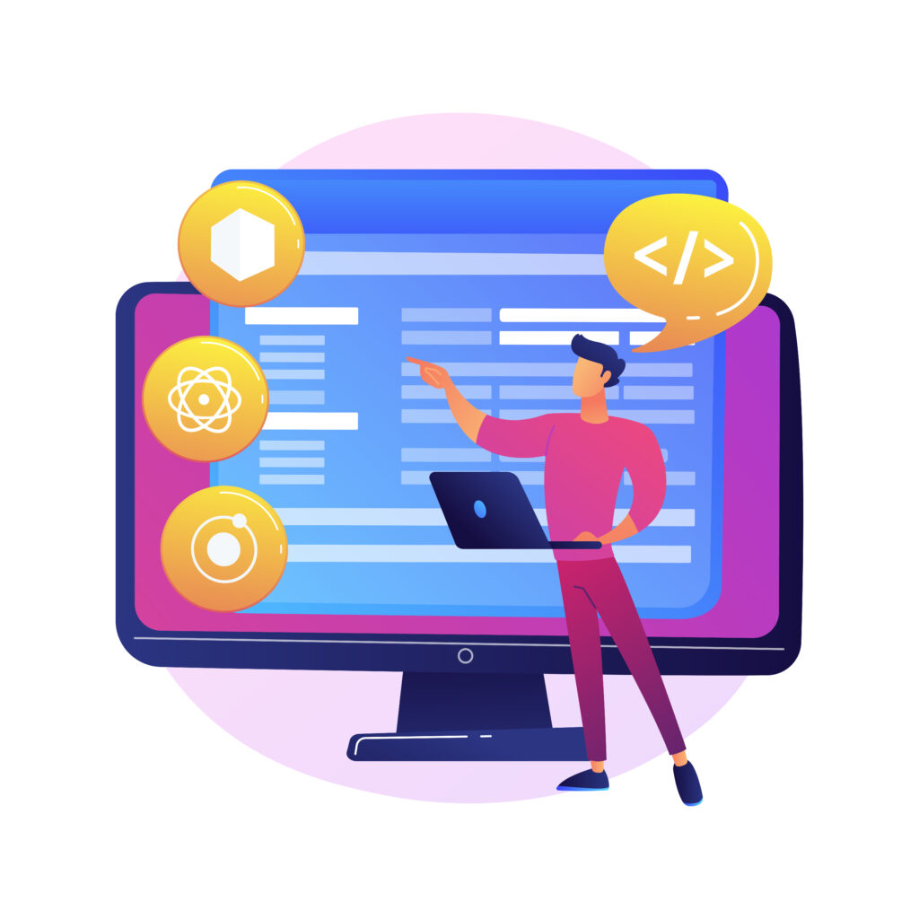 Cross-platform frameworks abstract concept vector illustration. 19199025 1024x1024